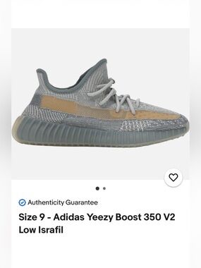 Adidas Yeezy Boost 350 V2 Israfil Men’s Size 6.5 FZ5421